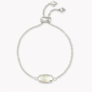Kendra Scott “Elaina” Silver Adjustable Chain Bracelet